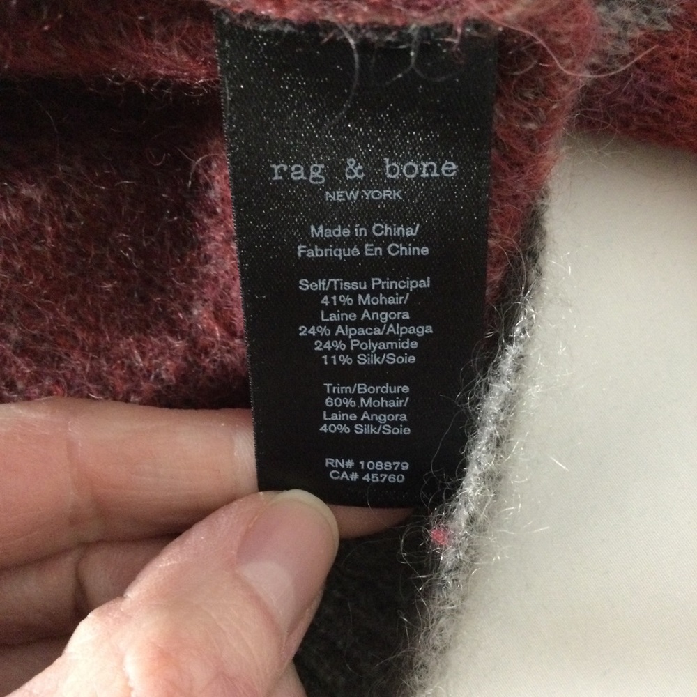 Rag & Bone Leopard Print Mohair Sweater Size XXS - Picture 7 of 10